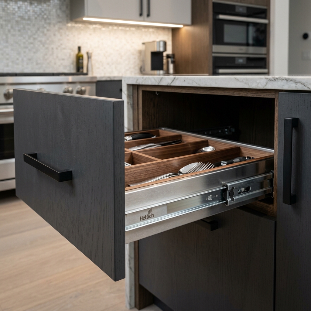 Premium German Hettich modular kitchen fittings